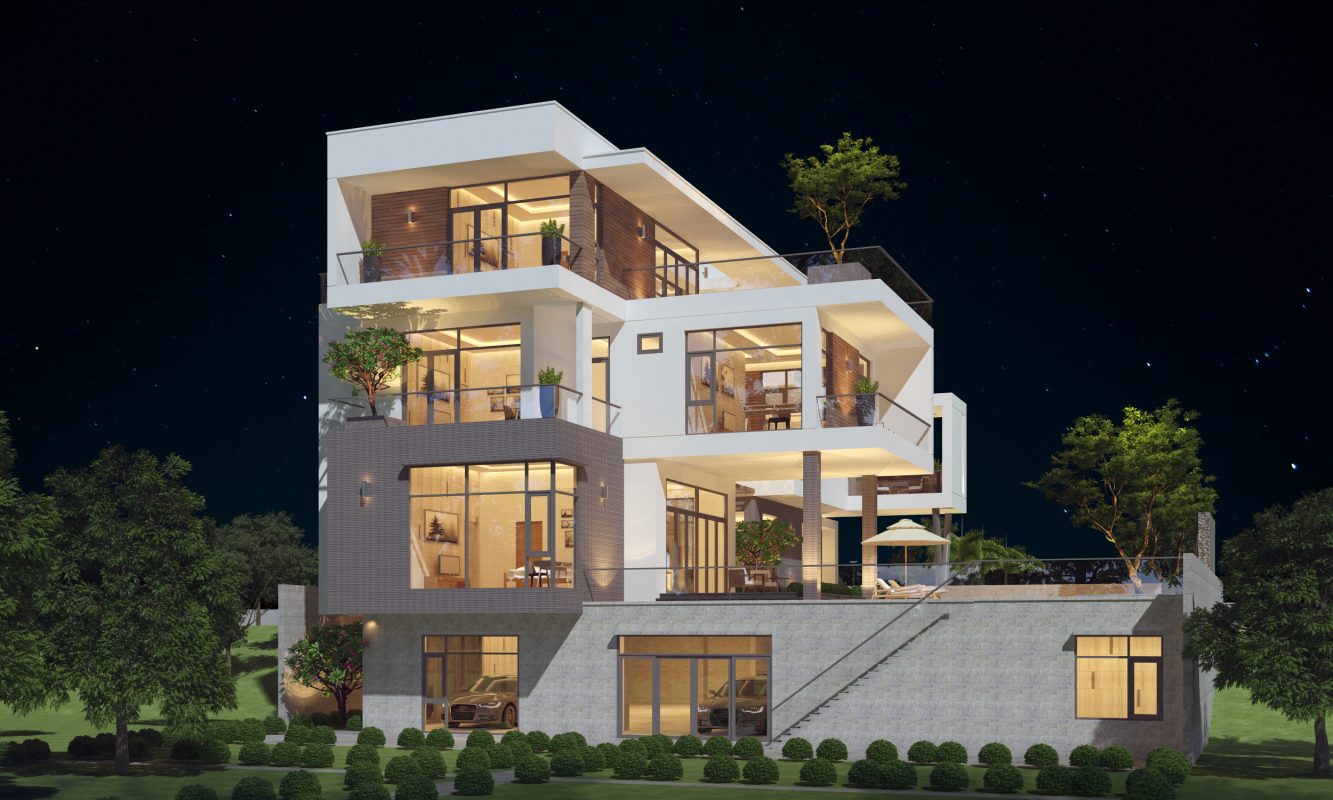 Biệt thự cổ điển và hiện đại có sự khác biệt rõ rệt về cấu trúc, đường nét và chi tiết trang trí Biệt thự cổ điển và hiện đại có sự khác biệt rõ rệt về cấu trúc, đường nét và chi tiết trang trí