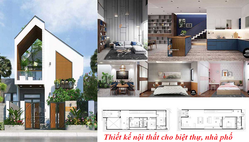 thiết kế nội thất cho biệt thự, nhà phố