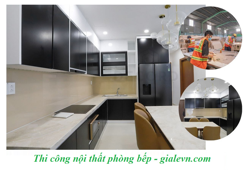 thi công nội thất phòng bếp