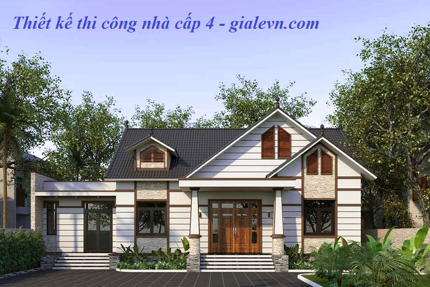 Thiết kế thi công trọn gói nhà cấp 4