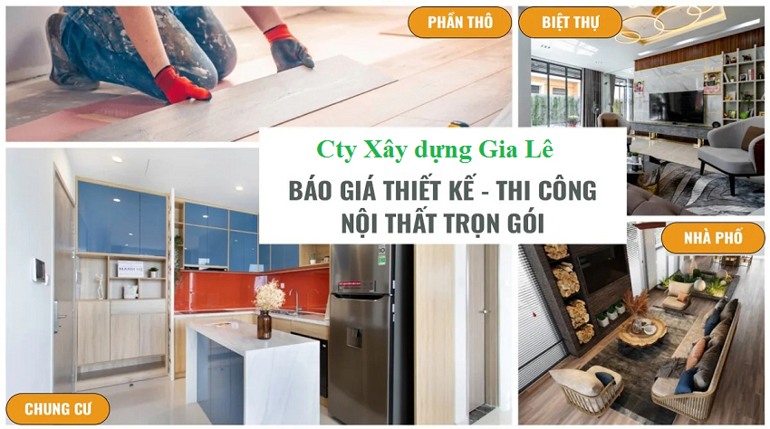 Báo giá dịch vụ thiết kế nội thất nhà ở của XD Gia Lê