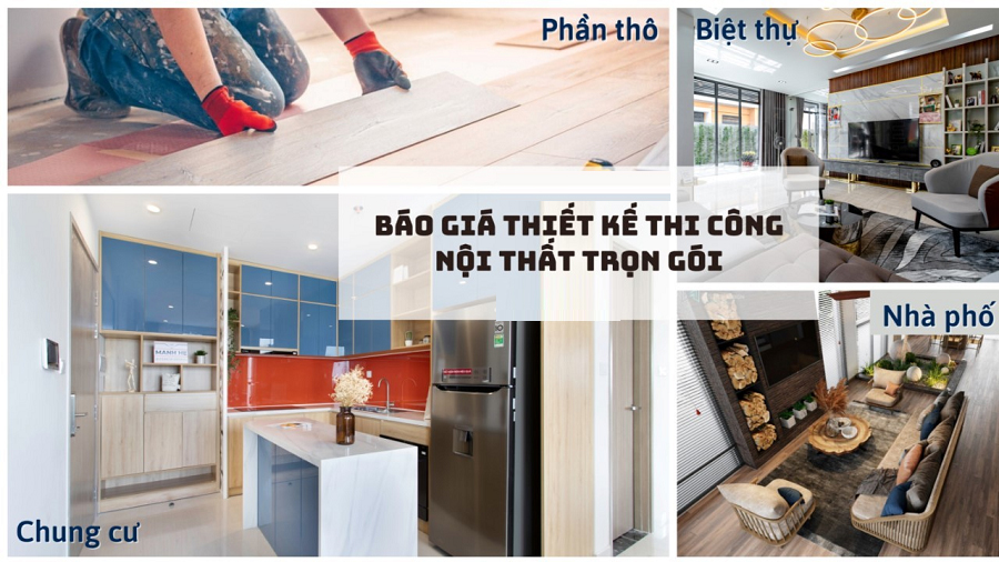 Báo giá là một phần không thể thiếu trong thi công nội thất trọn gói.