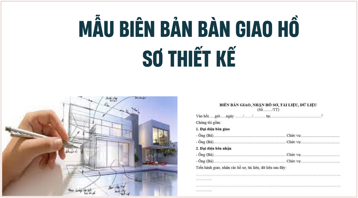 trong quy trình thiết kế và xây dựng biệt thự là bàn giao hồ sơ thiết kế